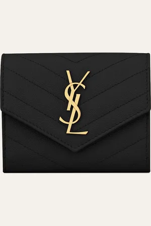 Saint Laurent Cassandre portemonnee van kalfsleer