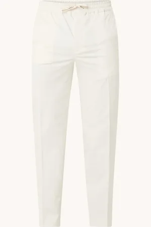 Sandro Straight fit chino in lyocellblend met steekzakken