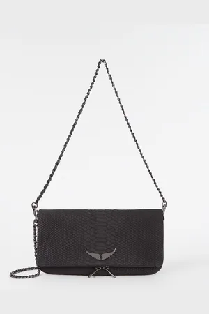 Zadig & Voltaire Soft Savage Rock clutch van kalfsleer
