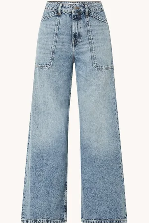 Bash Mellou high waist wide leg jeans met verwassen afwerking