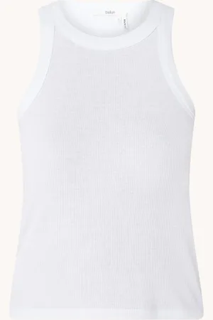 Bash Cynda tanktop met ribstructuur