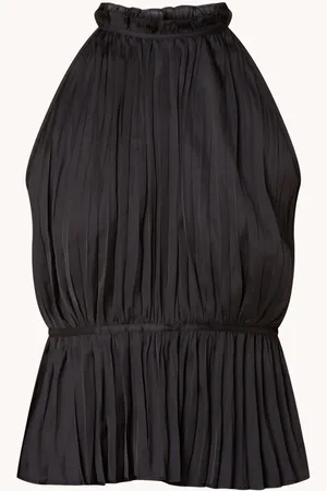 Maje Halter top met plissé