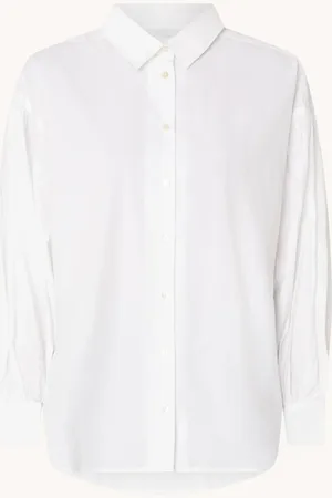 BY-BAR Sarah Poplin blouse met pofmouw