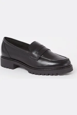 Dune Gild loafer van leer