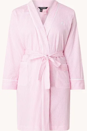 Ralph Lauren Kimono met streepprint en opgestikte zakken