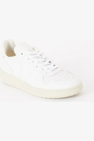 Veja V-10 sneaker van leer met logo