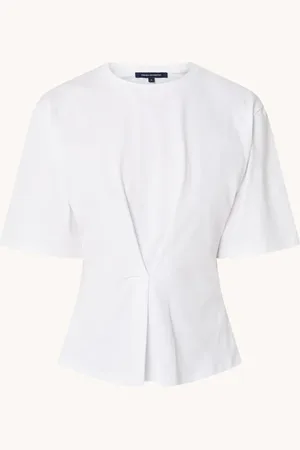French Connection Pearl t-shirt met geplooid detail