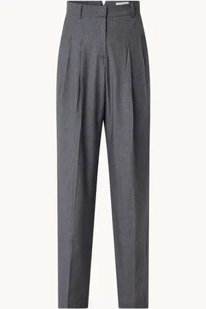 The Frankie Shop Gelso high waist straight fit pantalon in wolblend