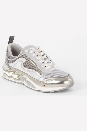 Sandro Sneaker van leer met mesh details
