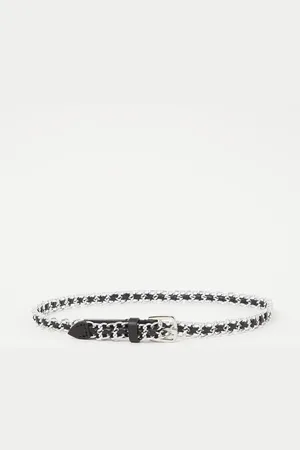 Bash Brooke schakelriem met leren details