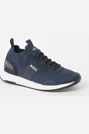 HUGO BOSS Titanium Runn sneaker met suède details