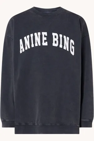 ANINE BING Tyler oversized sweater met logoprint