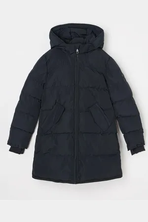 Airforce Jade longline puffer jas met capuchon