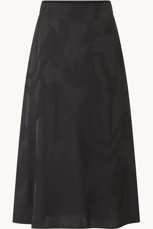 Bash Banessa midi rok van satijn met jacquard dessin