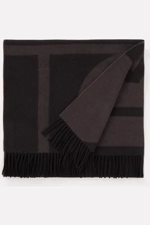 Totême Monogram sjaal van wol 200 x 50 cm