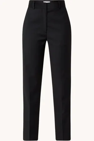 Reiss Haisley high waist tapered fit pantalon met steekzakken