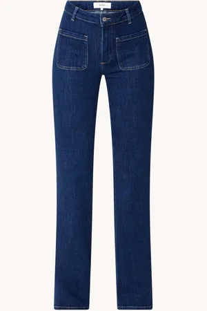 Bash Ross mid waist bootcut jeans met donkere wassing