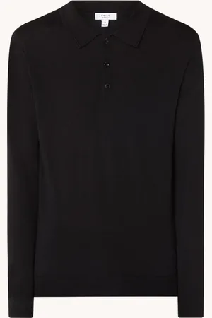 Reiss Trafford fijngebreide regular fit polo van wol