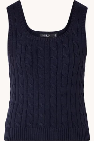Ralph Lauren Kabelgebreide tanktop met stretch