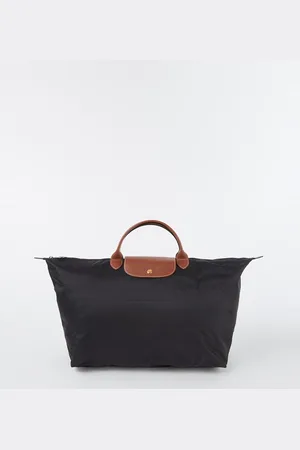 Longchamp Le Pliage reistas L met leren details