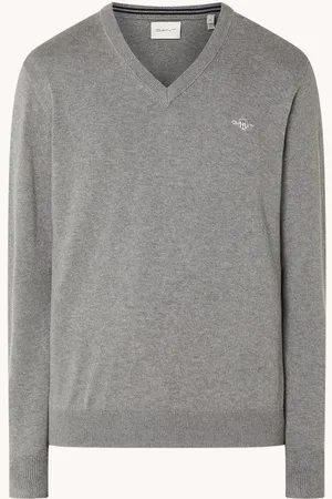 GANT Fijngebreide pullover met logo