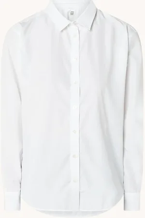 Totême Oversized blouse met logoborduring