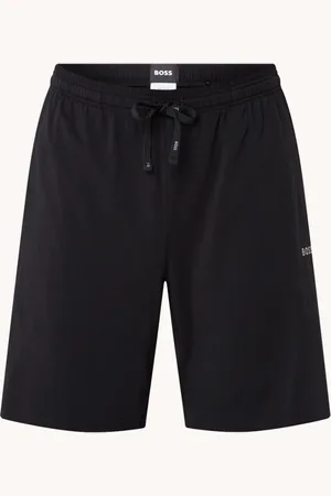 HUGO BOSS Mix&Match straight fit korte loungebroek met logo