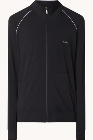 HUGO BOSS Mix&Match sweatvest met logoborduring en steekzakken