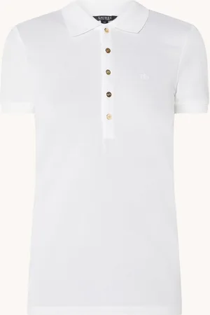 Ralph Lauren Polo van piqué katoen met logoborduring