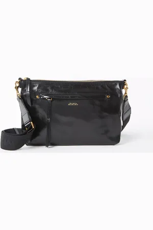Isabel Marant Nessah clutch van lakleer