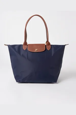 Longchamp Le Pliage Original schoudertas L met leren details