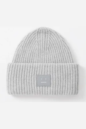 Acne Studios Fijngebreide muts van wol