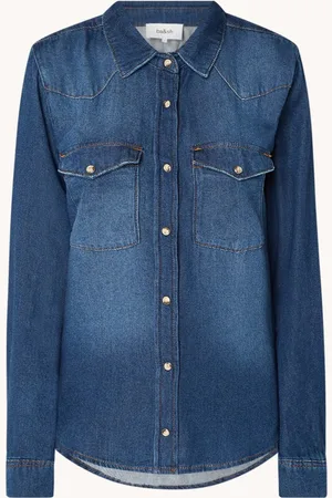Bash Walter blouse van denim met borstzakken