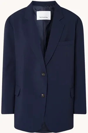 The Frankie Shop Bea oversized blazer met klepzakken