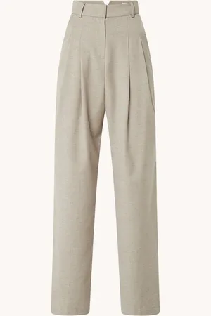 The Frankie Shop Gelso high waist straight fit pantalon in wolblend