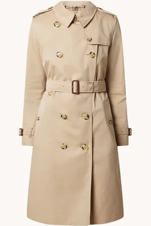 Burberry Kensington double-breasted trenchcoat met ceintuur