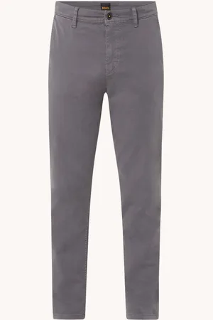HUGO BOSS Tapered fit chino met steekzakken