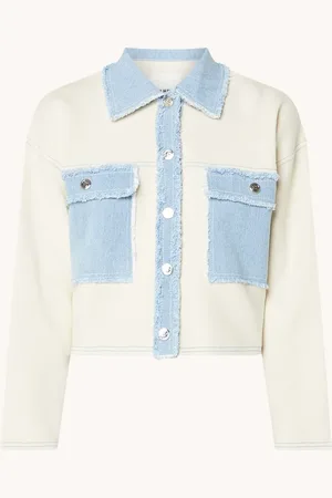 Sandro Jack met details van denim en klepzakken