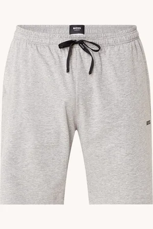 HUGO BOSS Mix&Match straight fit korte loungebroek met logo