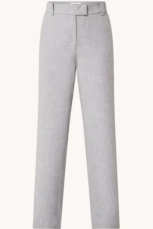 Modstrom Heart high waist loose fit pantalon met gemêleerd dessin