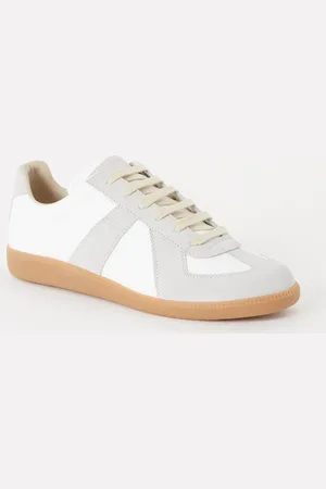 Maison Margiela Replica sneaker van kalfsleer met suède details