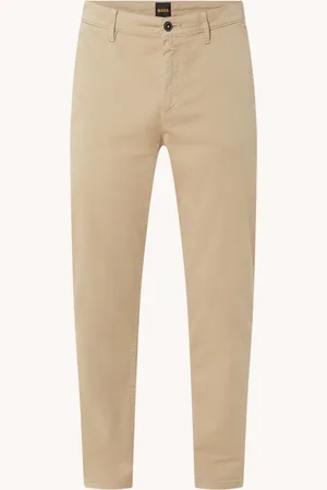 HUGO BOSS Tapered fit chino met steekzakken