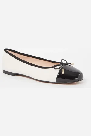 Dune Highest ballerina met lakleren details