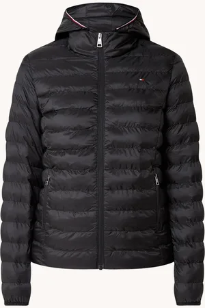 Tommy Hilfiger Gewatteerd jack met logo en ritszakken