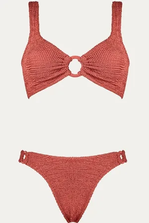 Hunza G Hallie bikiniset met structuur