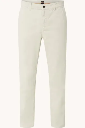 HUGO BOSS Tapered fit chino met steekzakken