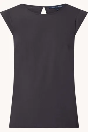 French Connection Polly semi-transparante top met stretch