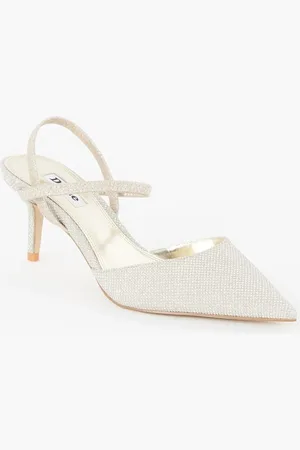 Dune Classical slingback van leer