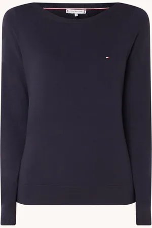 Tommy Hilfiger Fijngebreide trui met logoborduring