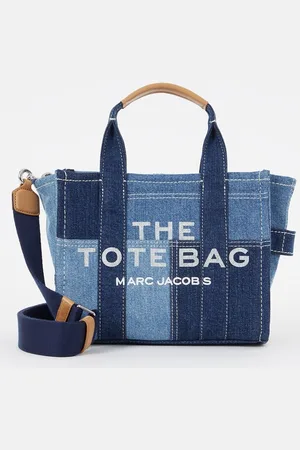 Marc Jacobs The Small Tote handtas van denim met logo